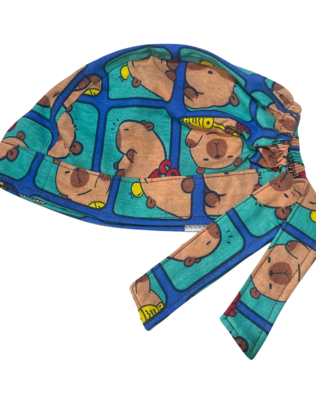 Gorro Medico Quirúrgico Capibara - Carpincho Doctor Hospital Verde Antifluido Unitalla