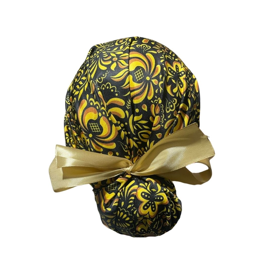 Gorro Quirúrgico - Tipo Bordado Mexicano - Dorado