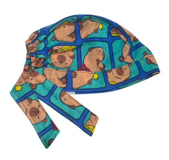 Gorro Medico Quirúrgico Capibara - Carpincho Doctor Hospital Verde Antifluido Unitalla
