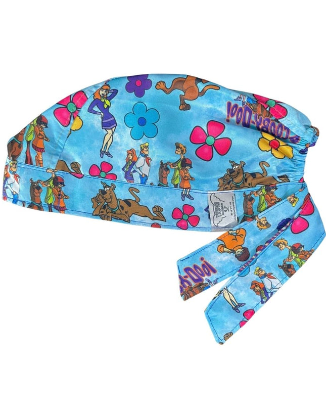Gorro Medico Quirúrgico - Estampado - Scooby Doo - Celeste