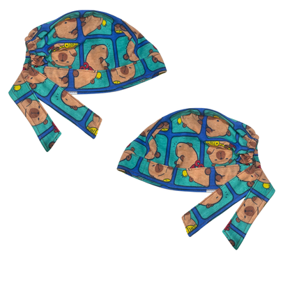 Gorro Medico Quirúrgico Capibara - Carpincho Doctor Hospital Verde Antifluido Unitalla