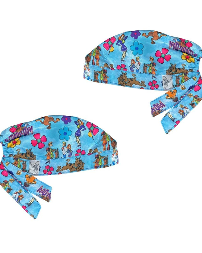Gorro Medico Quirúrgico - Estampado - Scooby Doo - Celeste
