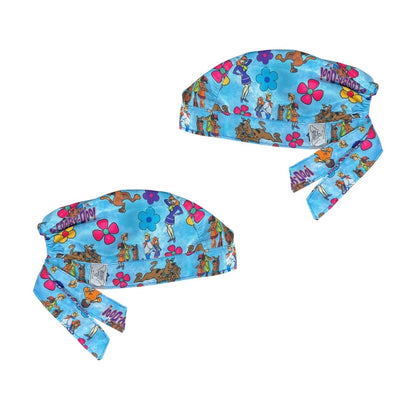 Gorro Medico Quirúrgico - Estampado - Scooby Doo - Celeste