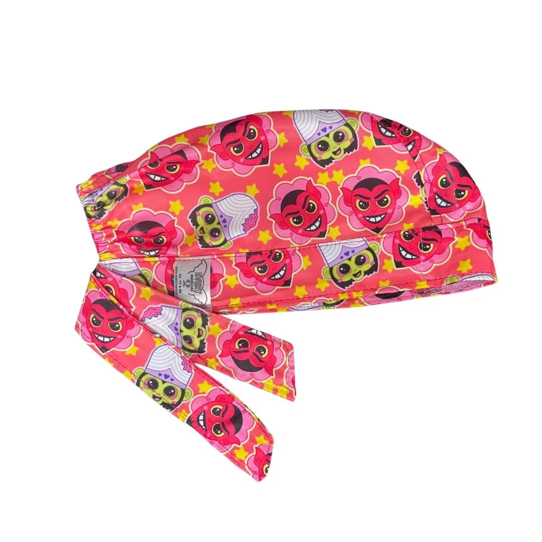 Gorro Medico Quirúrgico - Mojo Jojo - Las Chicas Super Poderosas - Rosa Oscuro