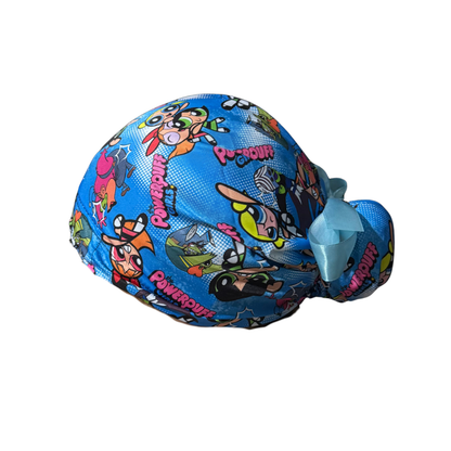 Gorro Quirúrgico Medico Chicas Super Poderosas - Listones Azul marino