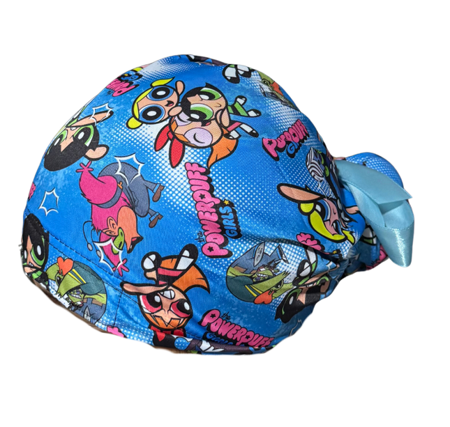 Gorro Quirúrgico Medico Chicas Super Poderosas - Listones Azul marino