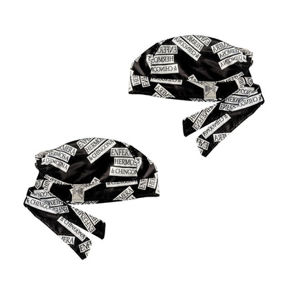 Gorro Quirúrgico - Estampado Medico - Frases Hospital - Hermosa -Negro