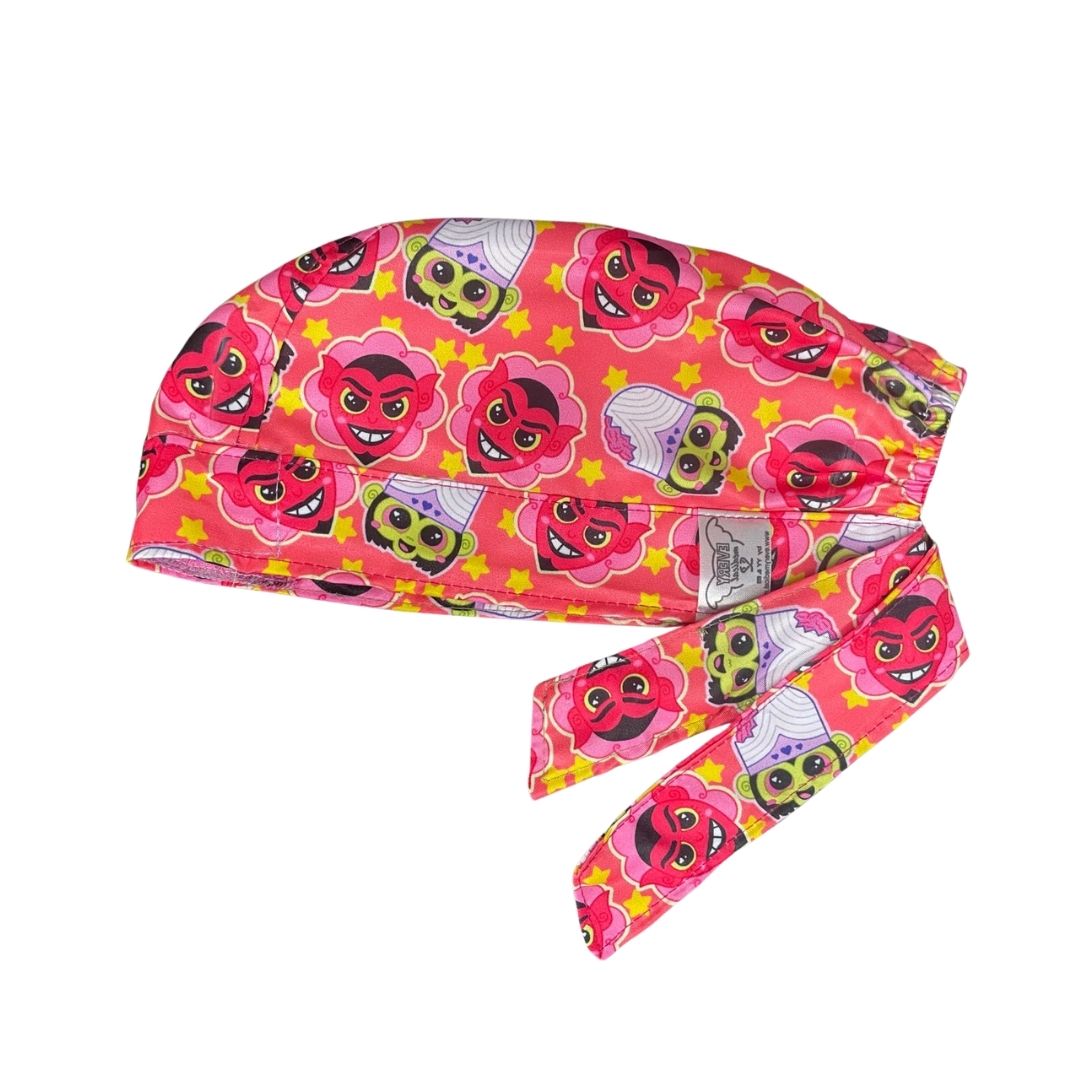Gorro Medico Quirúrgico - Mojo Jojo - Las Chicas Super Poderosas - Rosa Oscuro