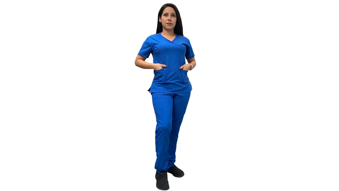 Uniforme Quirúrgico - Mujer - Azul Rey - Modelo Puebla