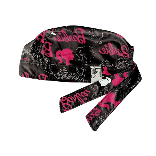 Gorro Medico Quirúrgico - Rosa / Barbie - La Pelicula - Negro