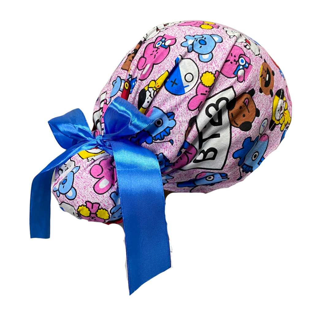 Gorro Medico Quirúrgico Bts Rosa - Listones - Antisudor - Every Medical -  Dr. Gorrito