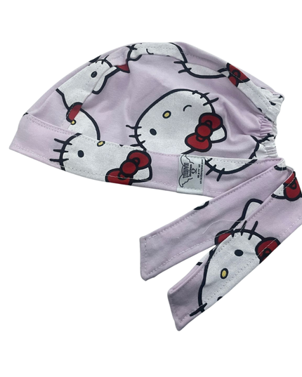 Gorro Quirúrgico Hello Kitty Rosa Cordones - Antisudor - ROSA 4