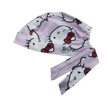 Gorro Quirúrgico Hello Kitty Rosa Cordones - Antisudor - ROSA 4
