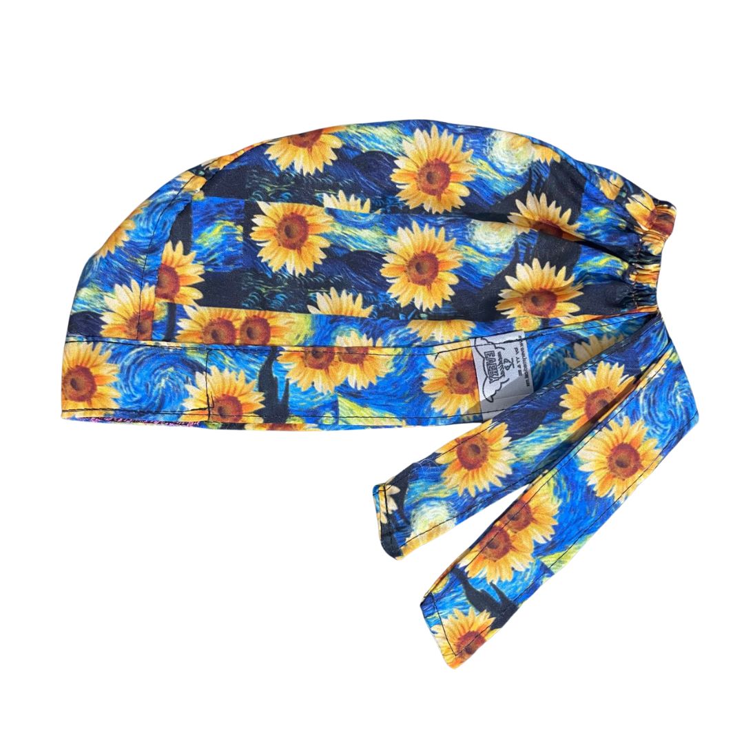 Gorro Medico Quirúrgico -Pinturas De Arte - Botticelli Van Gogh - Girasoles