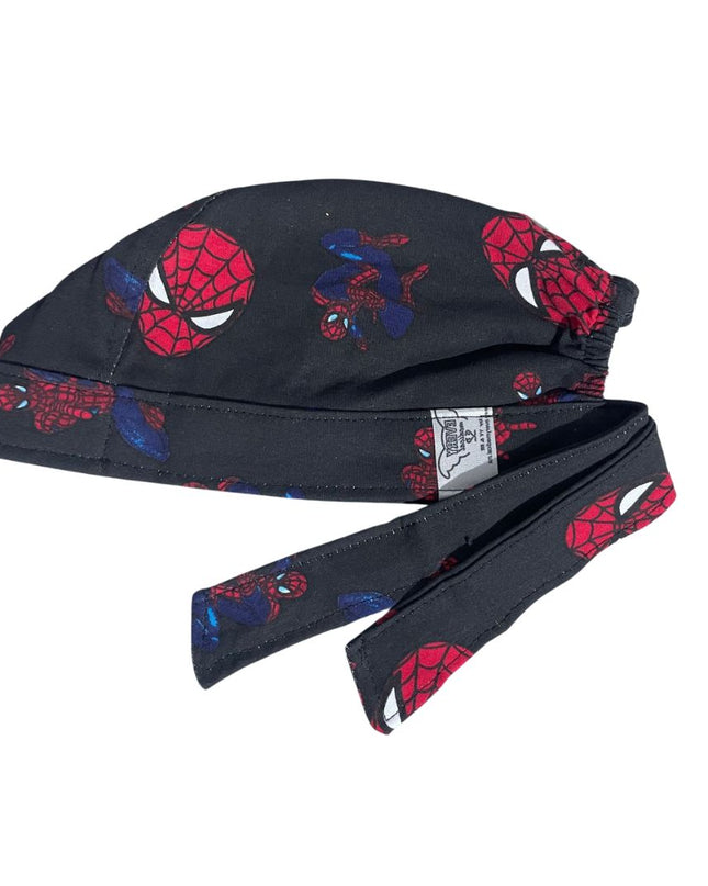 Gorro Medico Quirúrgico - Estampado - Spiderman - Negro 4