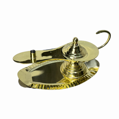 Lampara De Aladino Para Enfermeria Mecha Estructura Dorado Dorado