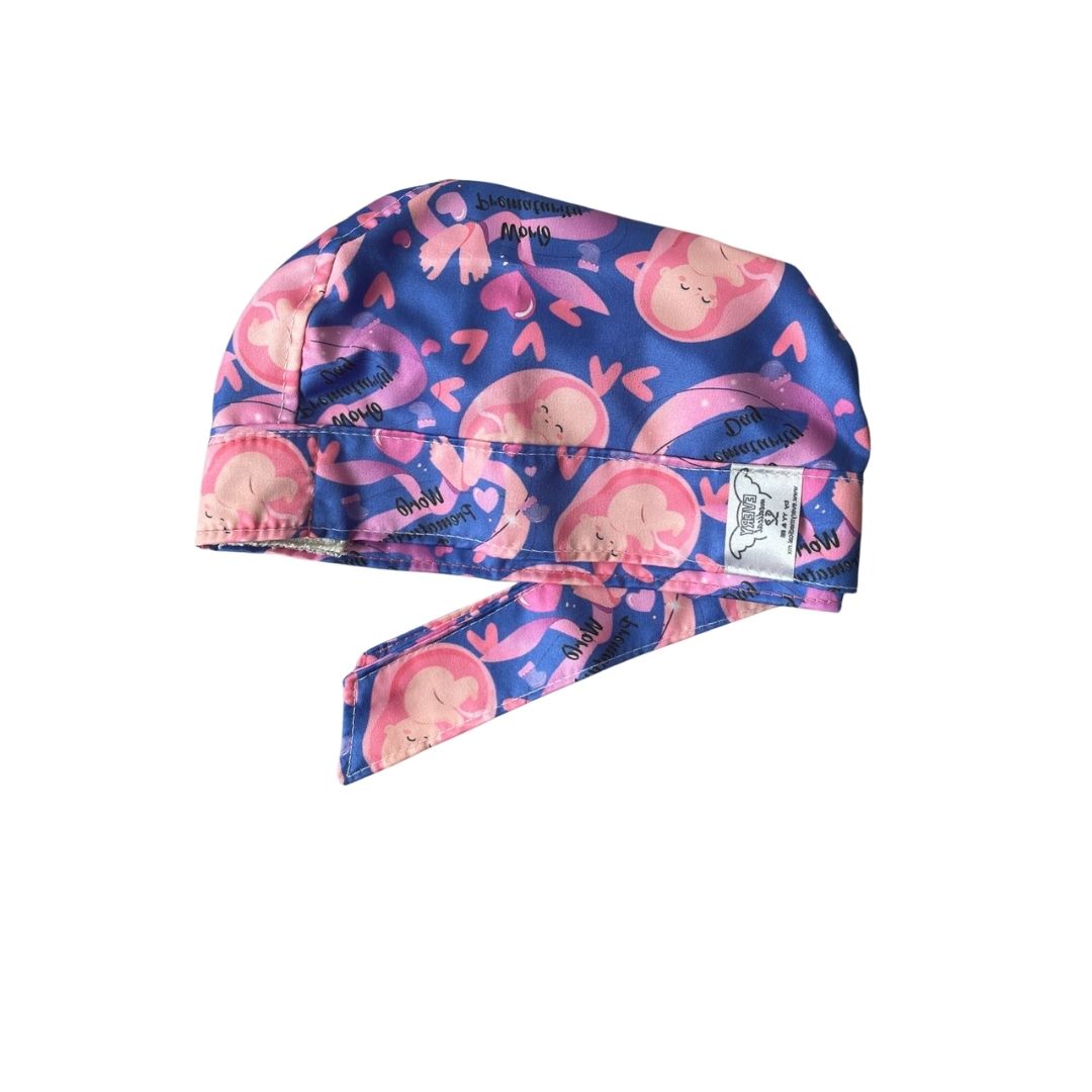 Gorro Quirúrgico - Estampado - Útero - Bebé