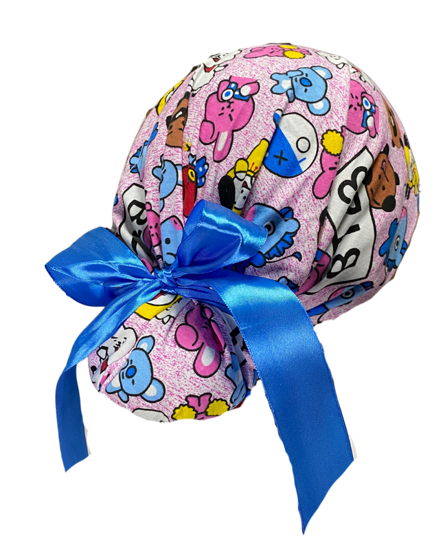 Gorro Medico Quirúrgico Bts Rosa - Listones - Antisudor - Every Medical -  Dr. Gorrito