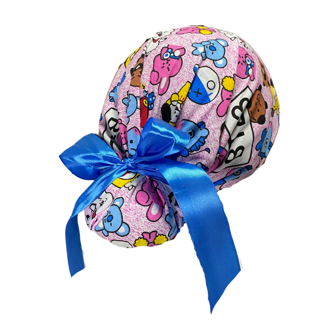 Gorro Medico Quirúrgico Bts Rosa - Listones - Antisudor - Every Medical -  Dr. Gorrito