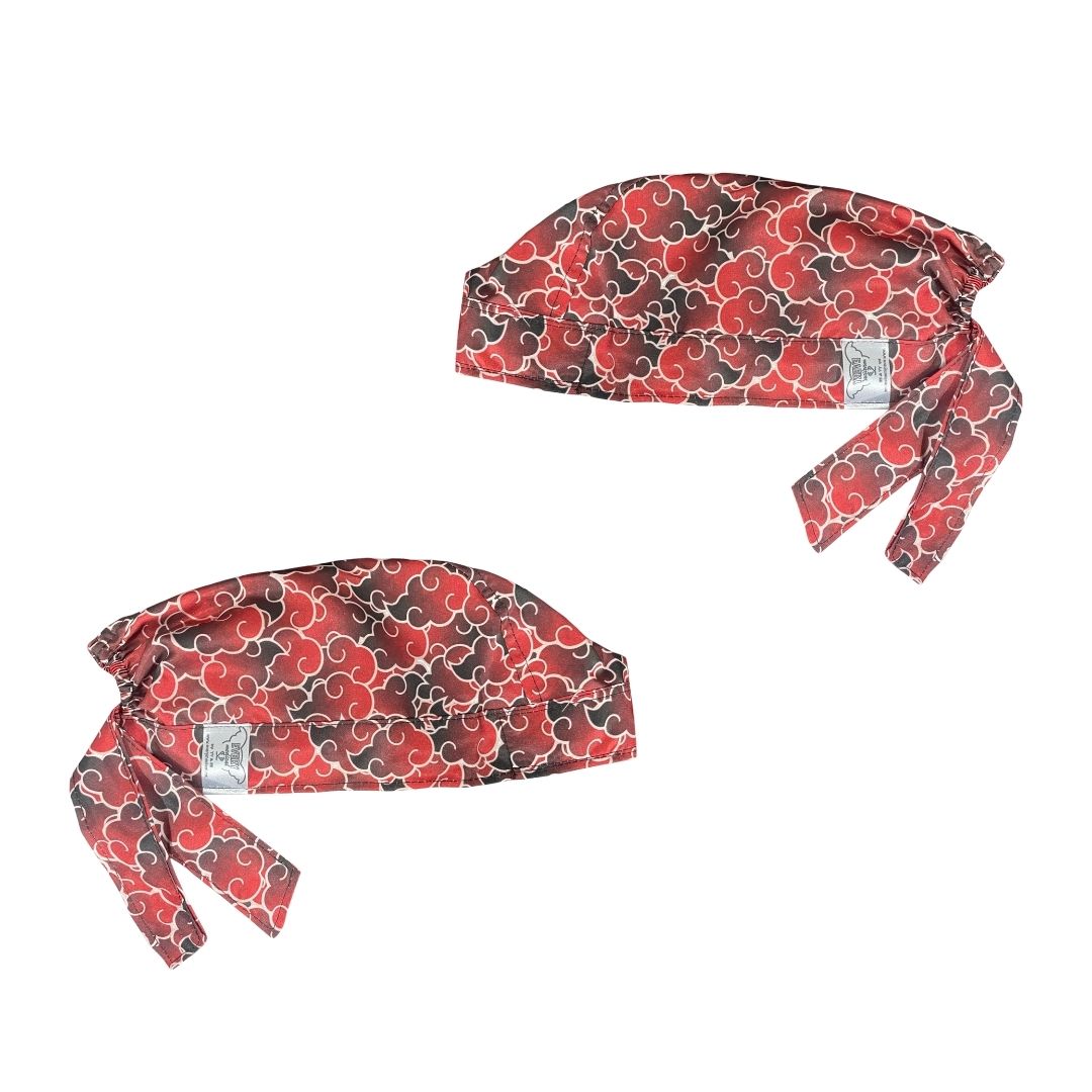Gorro Medico Quirúrgico - Naruto - Akatsuki - Rojo