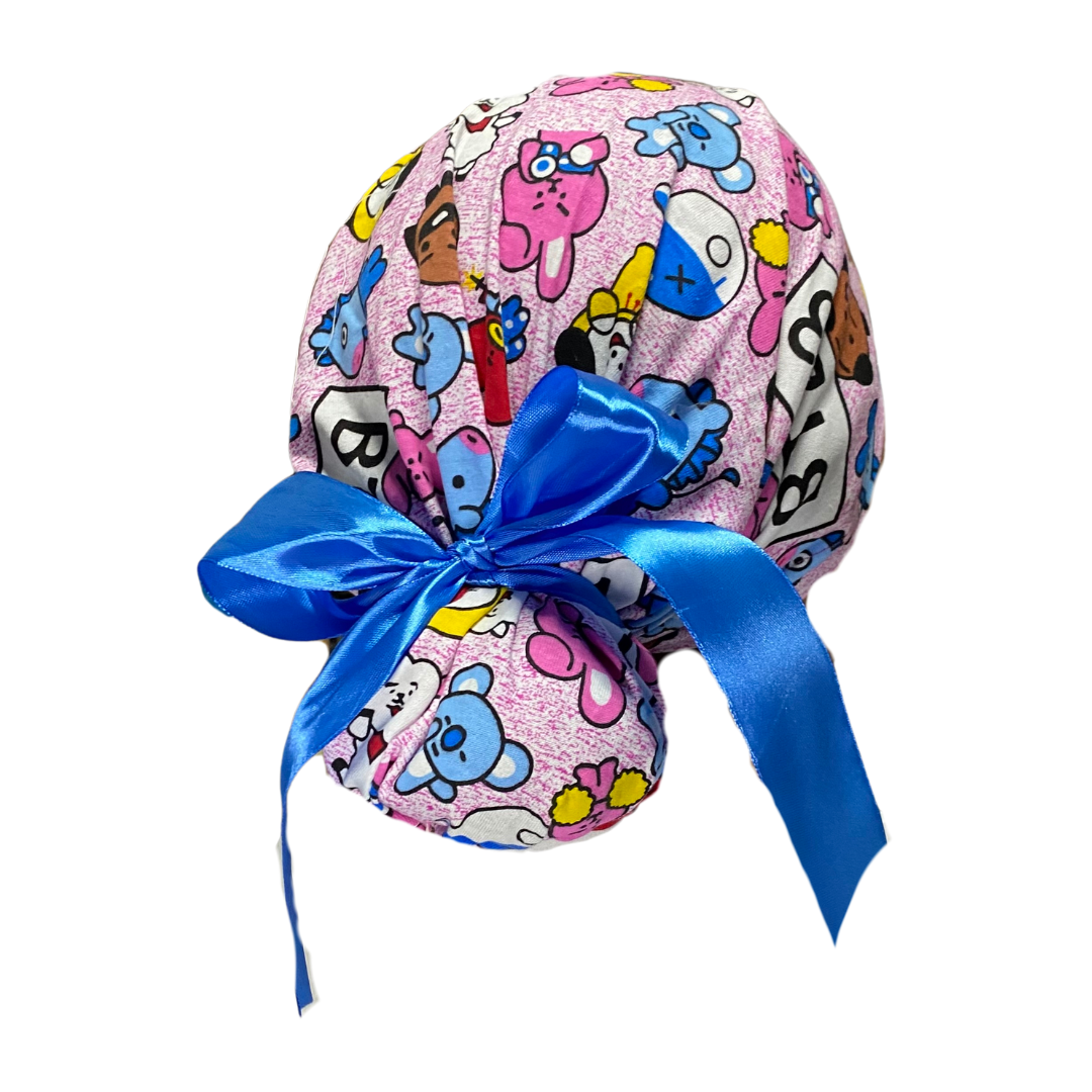 Gorro Medico Quirúrgico Bts Rosa - Listones - Antisudor - Every Medical -  Dr. Gorrito