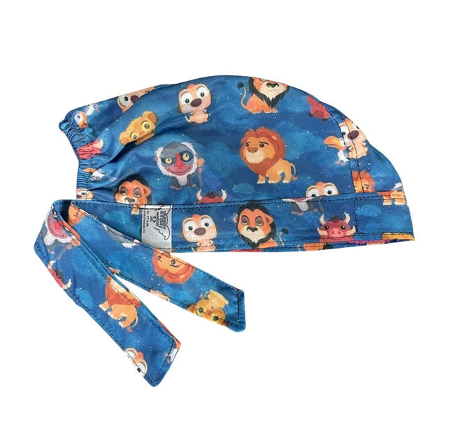 Gorro Medico Quirúrgico - El Rey León -  Mufasa - Azul