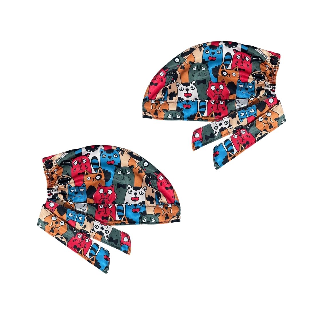 Gorro Medico Quirúrgico - Gatitos - Colores