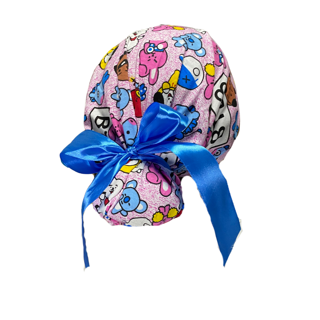 Gorro Medico Quirúrgico Bts Rosa - Listones - Antisudor - Every Medical -  Dr. Gorrito
