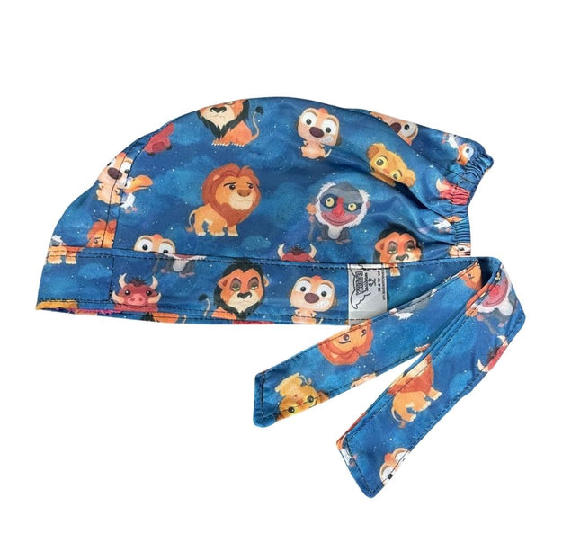 Gorro Medico Quirúrgico - El Rey León -  Mufasa - Azul