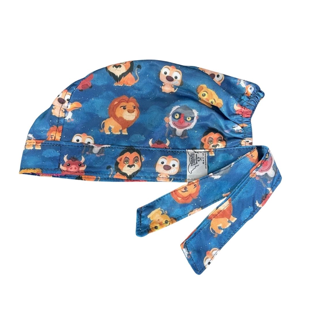 Gorro Medico Quirúrgico - El Rey León -  Mufasa - Azul