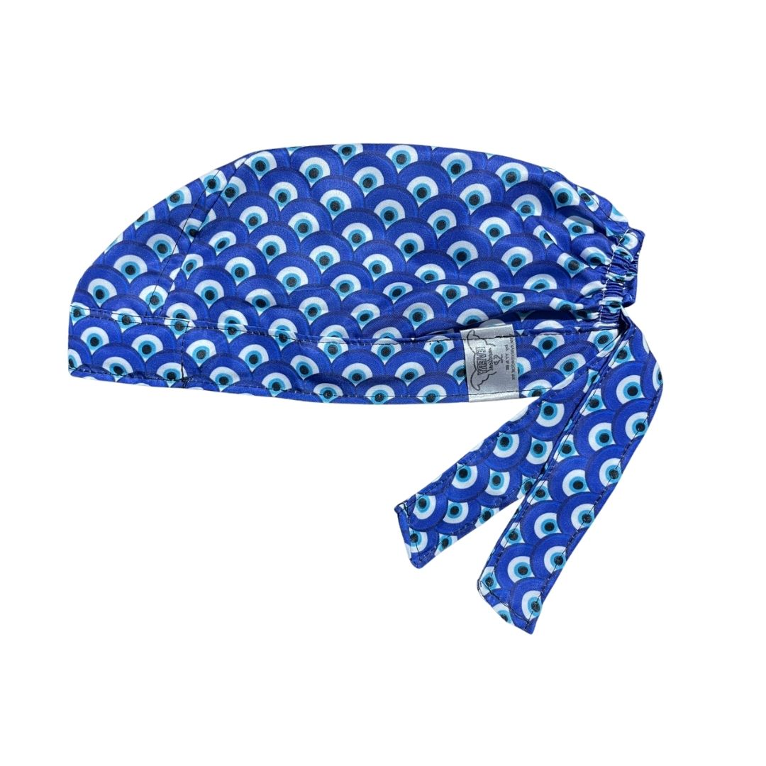 Gorro Medico Quirúrgico - Ojo Turco - Nazar - Oftalmología - Azul