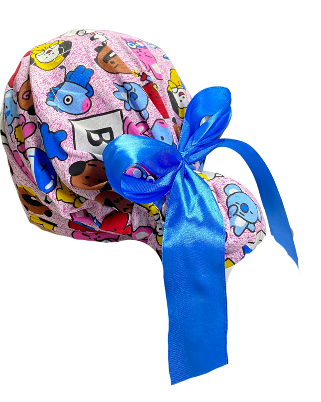 Gorro Medico Quirúrgico Bts Rosa - Listones - Antisudor - Every Medical -  Dr. Gorrito