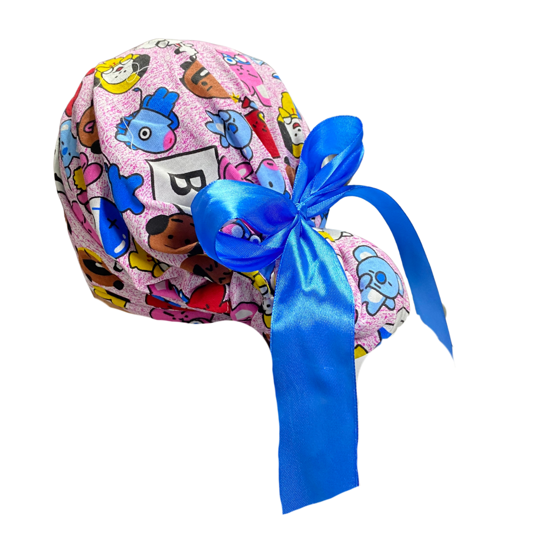 Gorro Medico Quirúrgico Bts Rosa - Listones - Antisudor - Every Medical -  Dr. Gorrito