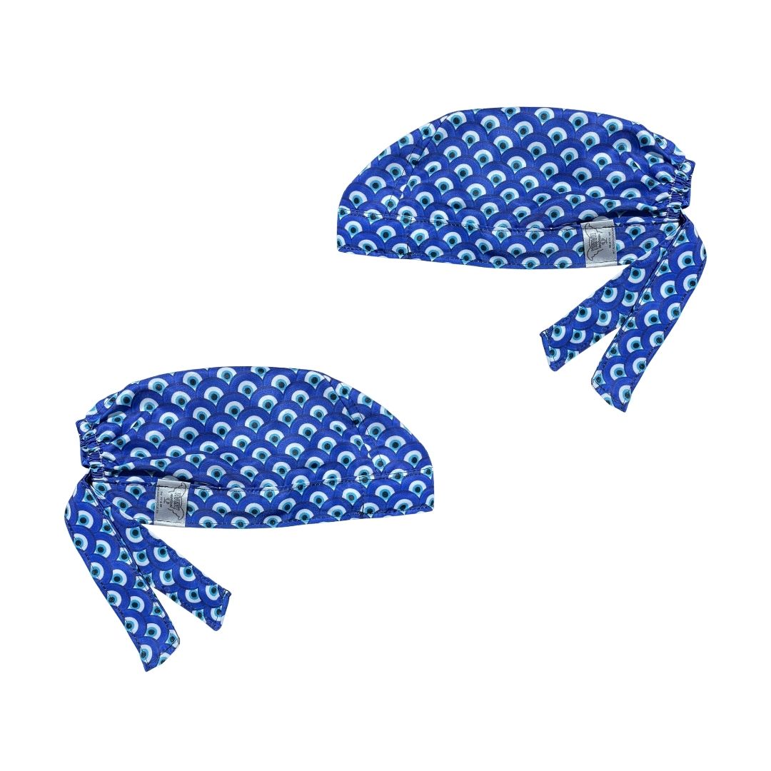 Gorro Medico Quirúrgico - Ojo Turco - Nazar - Oftalmología - Azul