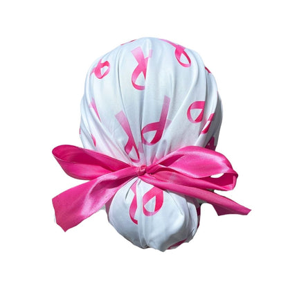 Gorro Quirúrgico - Lucha Contra El Cáncer De Mama - Blanco