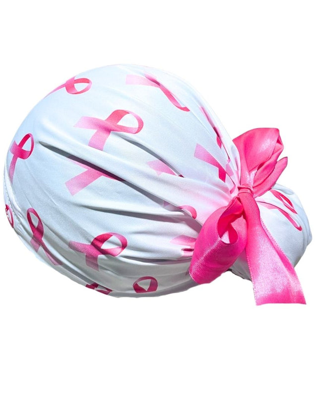 Gorro Quirúrgico - Lucha Contra El Cáncer De Mama - Blanco