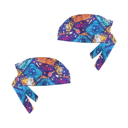 Gorro Quirúrgico - Día De Muertos - Calacas - Esqueleto - Papel Picado
