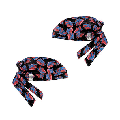 Gorro Quirúrgico - Corazón Electrocardiograma - Negro 2