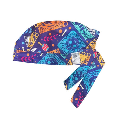 Gorro Quirúrgico - Día De Muertos - Calacas - Esqueleto - Papel Picado