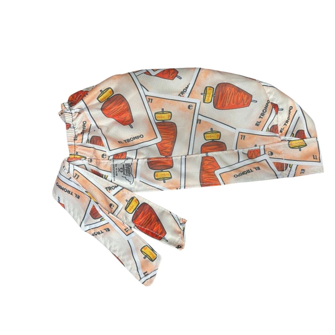 Gorro Medico Quirúrgico - Tacos De Trompo Al Pastor - Beige