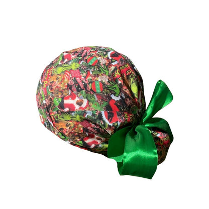 Gorro Quirúrgico Medico - Its The Grinch - Listón - Verde