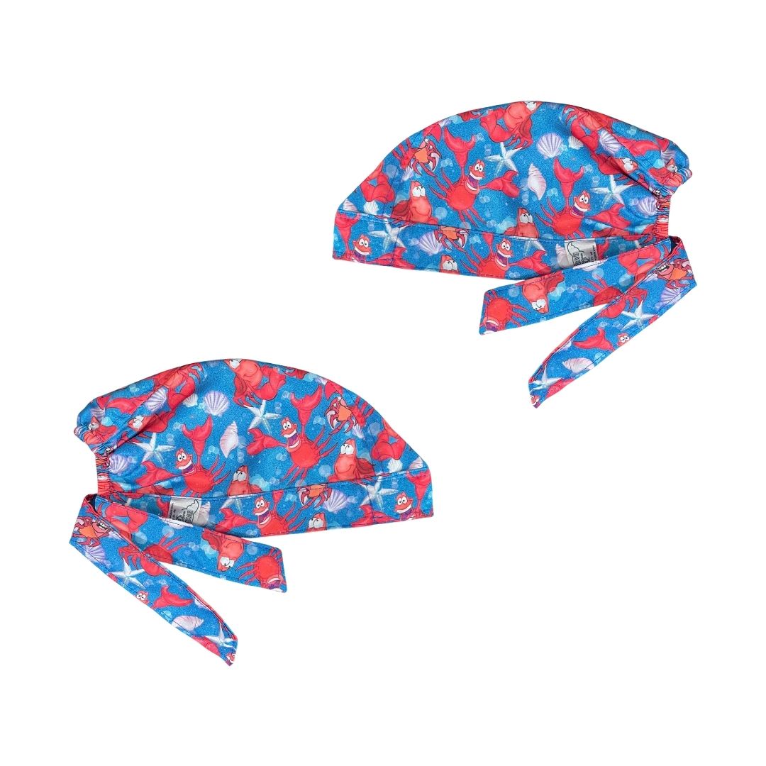 Gorro Medico Quirúrgico - La Sirenita - Celeste