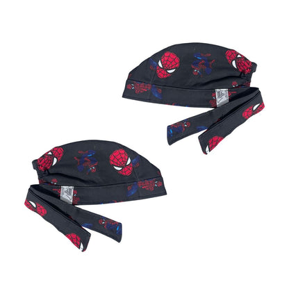 Gorro Medico Quirúrgico - Estampado - Spiderman - Negro 4