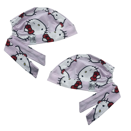 Gorro Quirúrgico Hello Kitty Rosa Cordones - Antisudor - ROSA 4