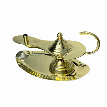 Lampara De Aladino Para Enfermeria Mecha Estructura Dorado Dorado