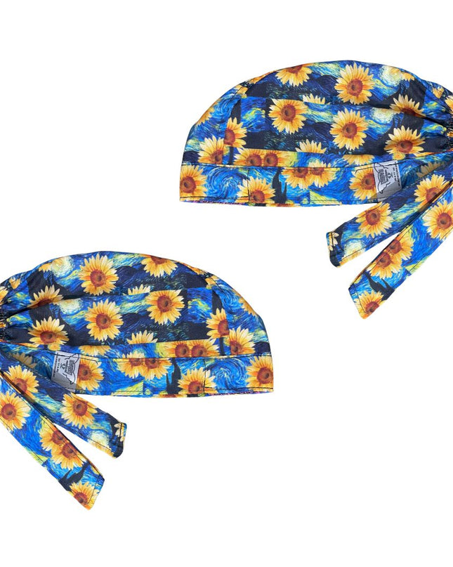 Gorro Medico Quirúrgico -Pinturas De Arte - Botticelli Van Gogh - Girasoles