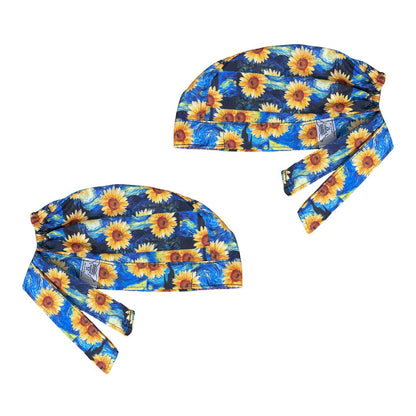 Gorro Medico Quirúrgico -Pinturas De Arte - Botticelli Van Gogh - Girasoles