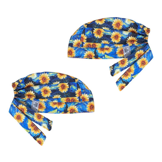Gorro Medico Quirúrgico -Pinturas De Arte - Botticelli Van Gogh - Girasoles
