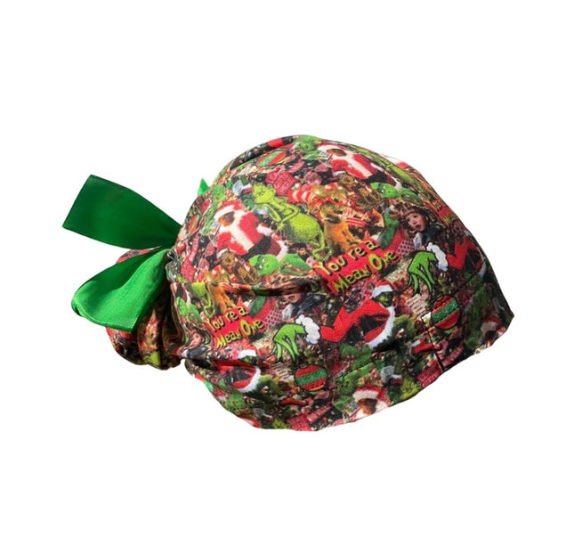 Gorro Quirúrgico Medico - Its The Grinch - Listón - Verde