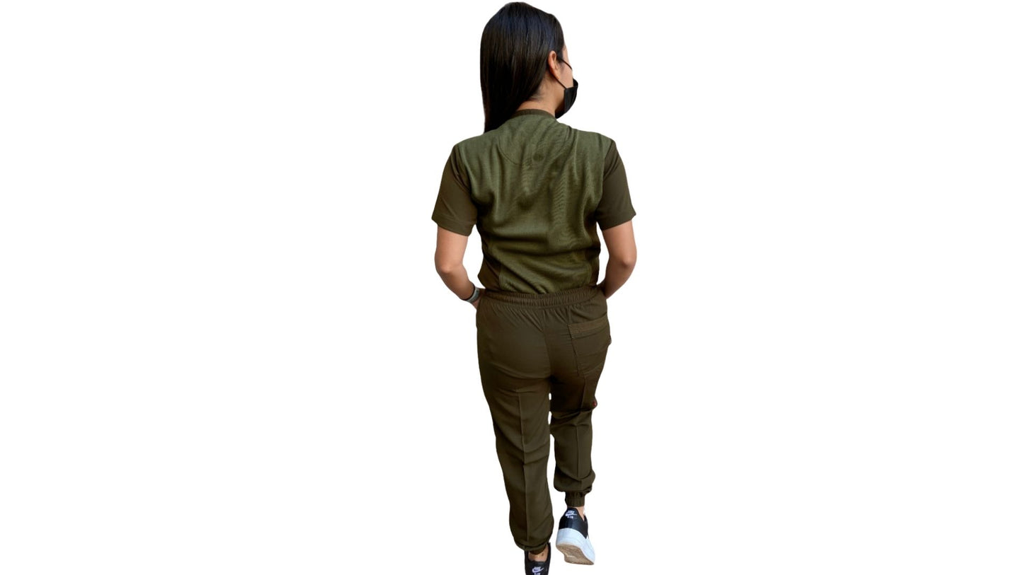 Uniforme Quirúrgico - Mujer - Verde Olivo- Modelo Puebla